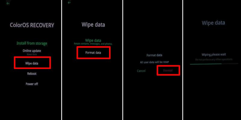 Cara Hard Reset Oppo Reno 3 via Recovery