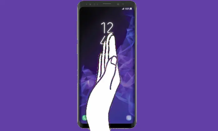 Cara Palm Swipe To Capture Samsung S9 dan S9 Plus