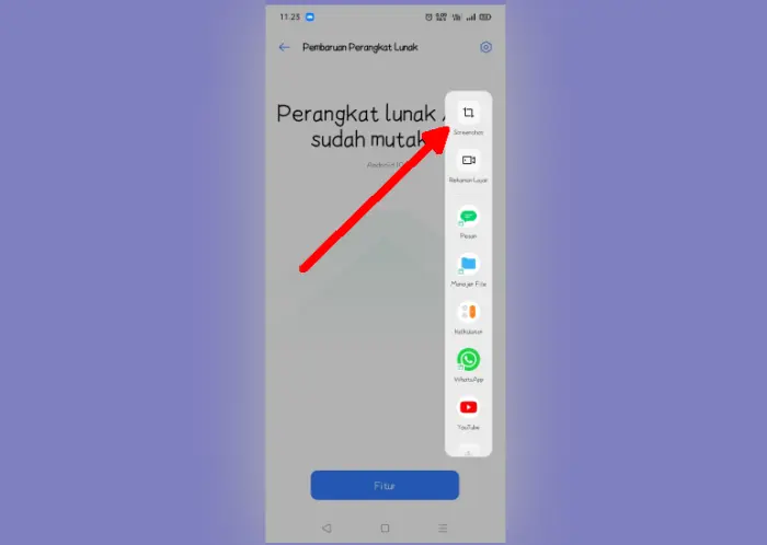 Cara Screenshot Bilah Samping Cerdas Oppo A53