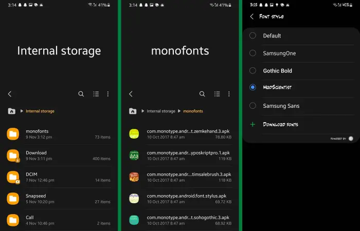 Cara Mengganti Font Samsung M20 via Monofonts