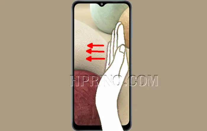 Cara Screenshot Palm Swipe Samsung A12
