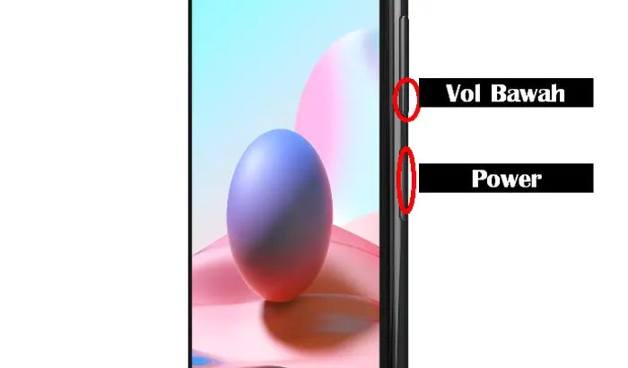 Cara Screenshot Redmi Note 10 Tombol