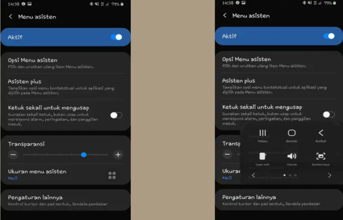 Cara Screenshot Samsung A12 Menu Asisten