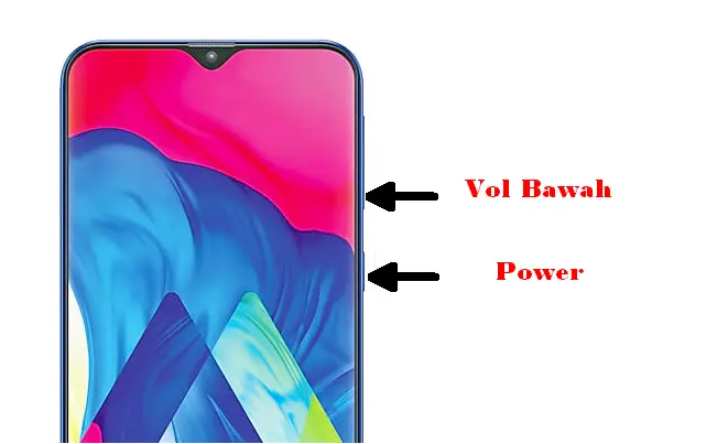 Cara Screenshot Samsung M10 Dengan Tombol