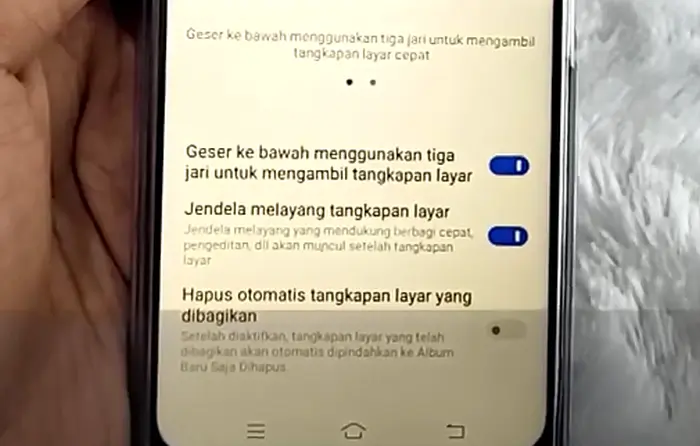 Cara Screenshot Tiga Jari Vivo Y53s