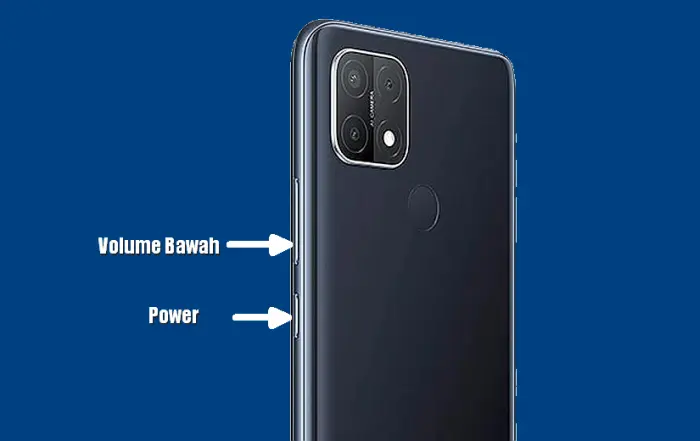 Screenshot Oppo A15 Tombol Fisik