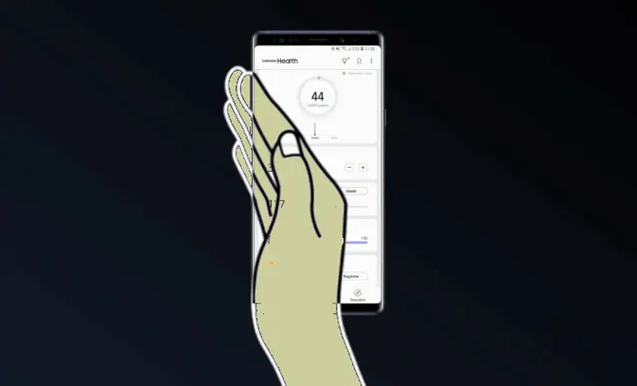 Screenshot Samsung M11 Dengan Telapak Tangan