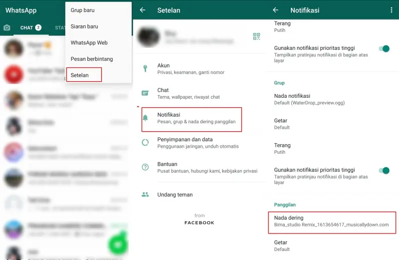 Mengubah Nada Dering Whatsapp