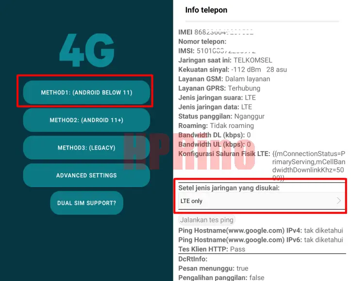 Aplikasi Force LTE Only