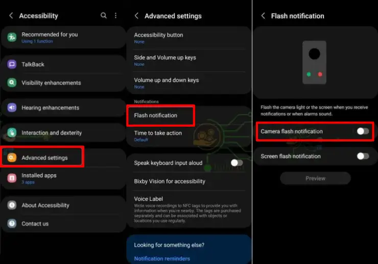 Cara Mematikan Flash Notifkasi di Hp Samsung