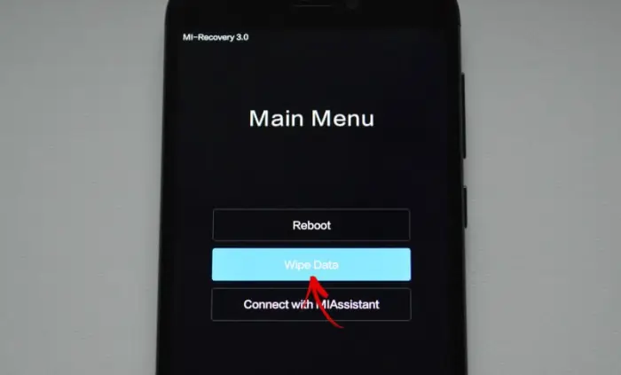 Wipe Data Redmi Note 11 via Recovery