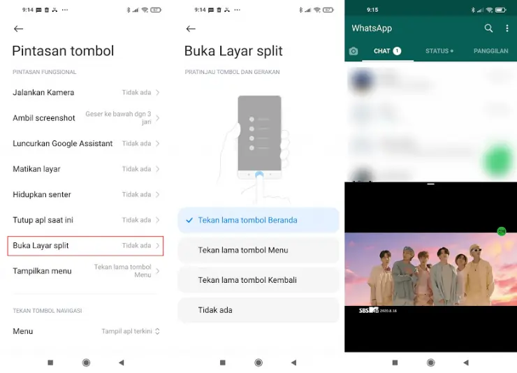 Cara Split Screen MIUI 11