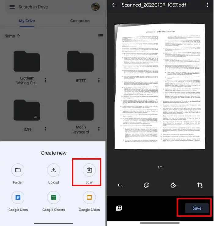 Cara Scan Menggunakan Google Drive di Realme