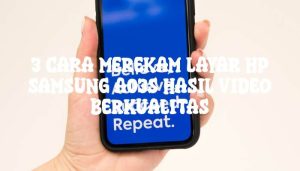 3 Cara Merekam Layar Hp Samsung A03s Hasil Video Berkualitas