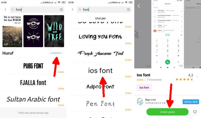 Cara Mencari Font Melalui Tema