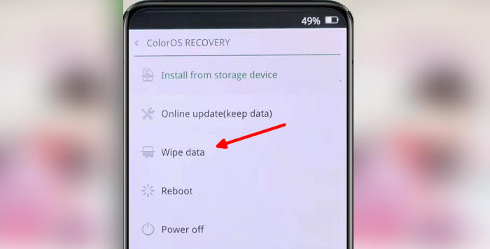 Cara Hard Reset Oppo A12 via Recovery Mode