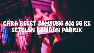 Cara Reset Samsung A14 5G Ke Setelan Bawaan Pabrik