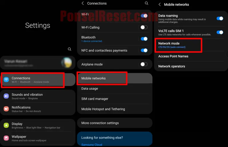 Network Mode Samsung A12