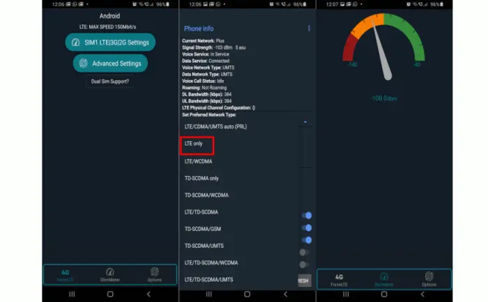 Cara Mengunci Dengan Aplikasi Force LTE Only